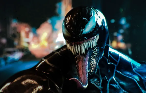 Language, lights, background, alien, Venom, Venom, symbiote, manstick