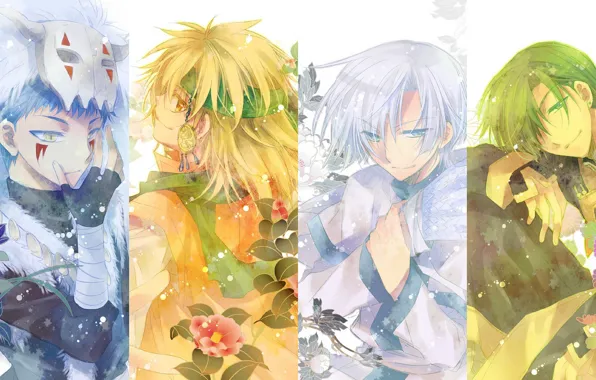 Collage, dragons, guys, Dawn Yona, Akatsuki no Yona