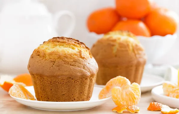 Cakes, Mandarin, muffin