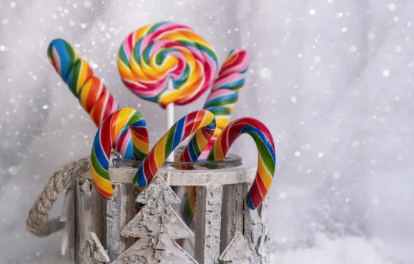 Winter, color, holiday, rainbow, Christmas, candy, Bank, New year