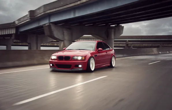 BMW, red, Coupe, E46