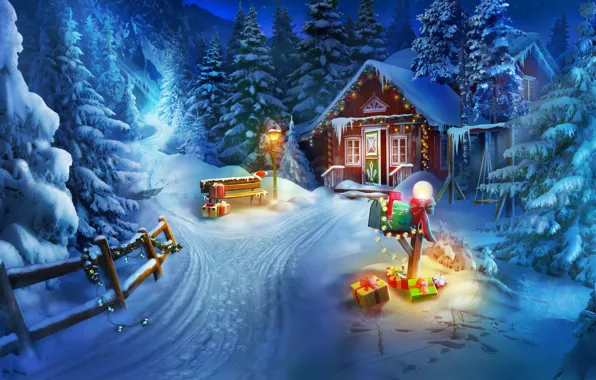Winter, Holiday, Winter, Holiday, New Year's tale, New Year's tale