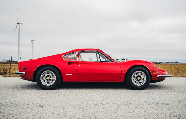 Wallpaper Dino, Ferrari Dino 246 GT, Ferrari, 1972 for mobile and ...