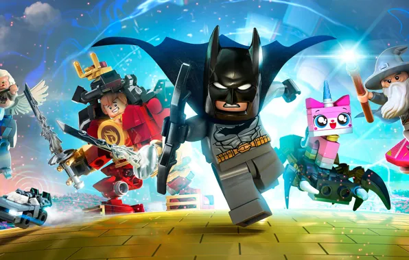 Batman, Gandalf, characters, Game, 2015, LEGO Dimensions