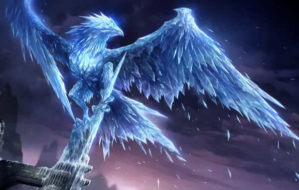 Bird, ice, Anivia, Legends of Runeterra, ice bird