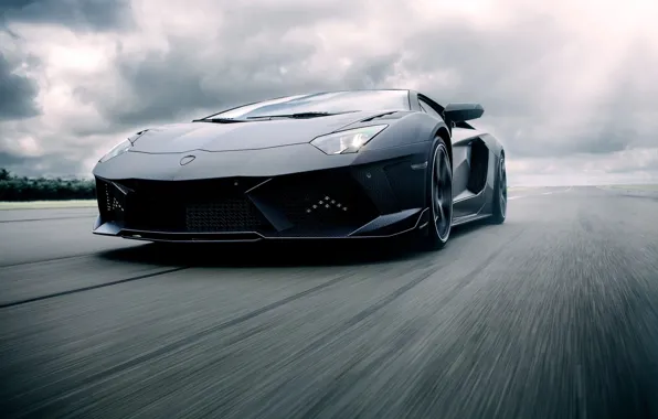 Picture speed, Lamborghini, Aventador, Mansory, Carbonado, super Kar