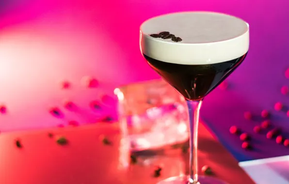 Ice, coffee, cocktail, drink