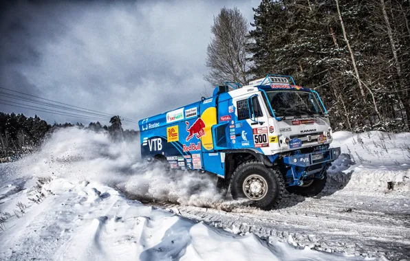 Winter, Snow, Sport, Speed, Truck, Master, Russia, 500
