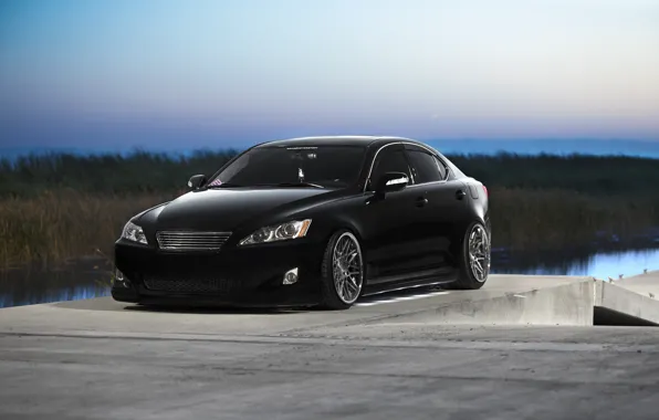 Lexus, black, front, IS250