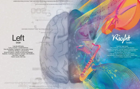 Creative, paint, science, brain, creativity, art, hemisphere, math