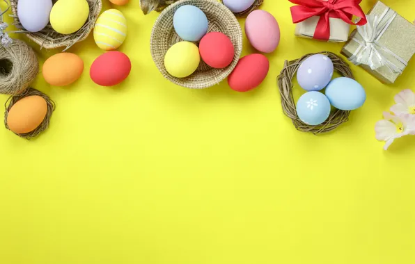 Eggs, spring, colorful, Easter, spring, Easter, eggs, decoration