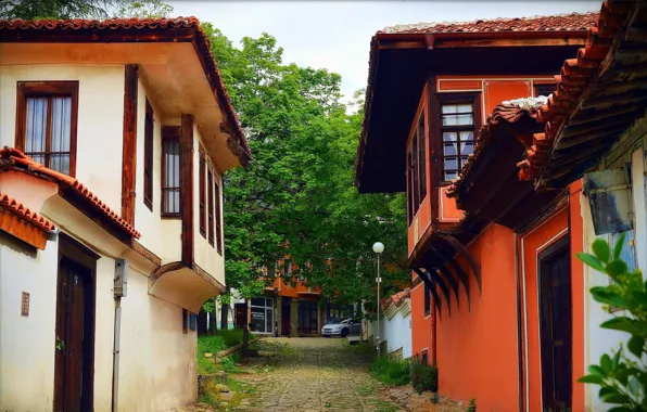 Picture Track, Village, Old house, Old house, Path