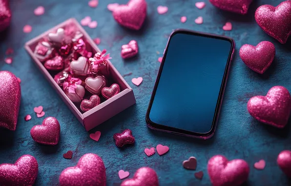 Love, holiday, gift, heart, Shine, heart, hearts, pink