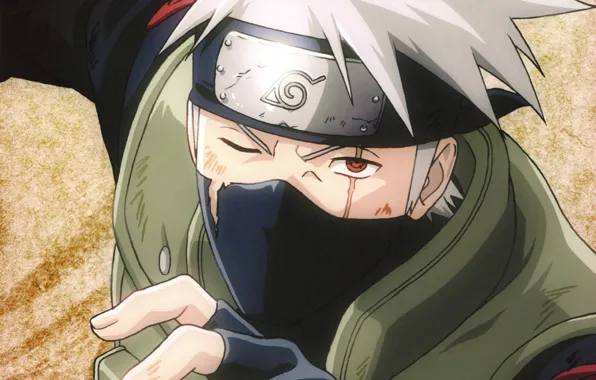 Hand, headband, Naruto, scar, sharingan, ninja, sensei, Kakashi Hatake