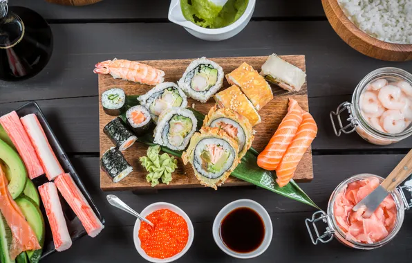 Rolls, sushi, sushi, rolls, Japanese cuisine, products, Japanese cuisine, cooking