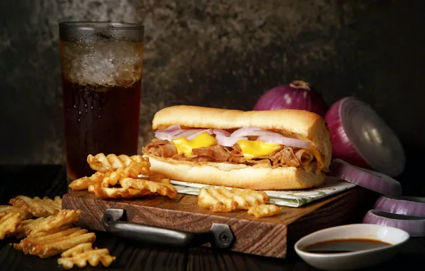 Bow, sandwich, filling, potatoes