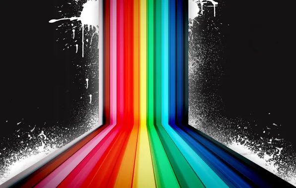 Squirt, color, rainbow