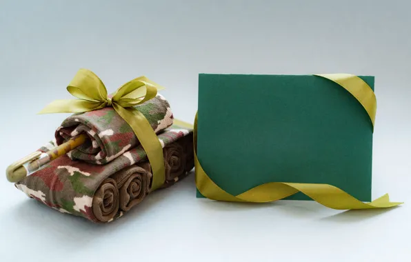 Tape, background, gift, handle, tank, socks, bow, February 23