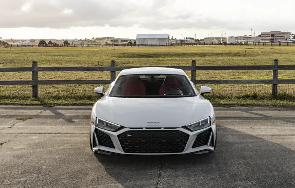 Picture Audi, Sky, Front, Sun, Coupe, White, VAG