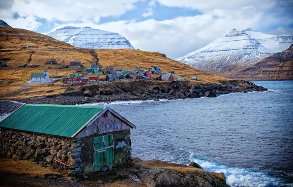 Faroe Islands, Faroe Islands, Eysturoy, Elduvik