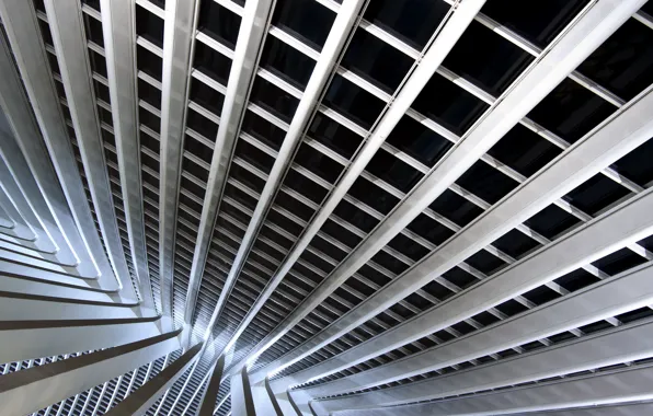 Light, line, abstraction, space, strip, grey, mesh, perspective