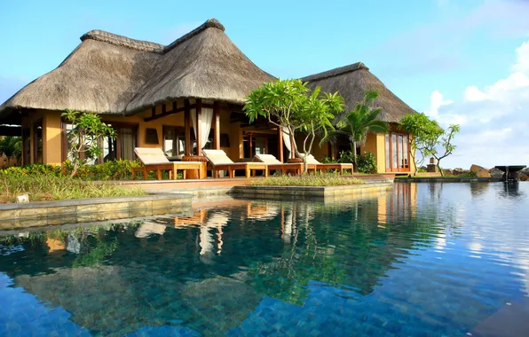 Pool, House, Indonesia, Indonesia