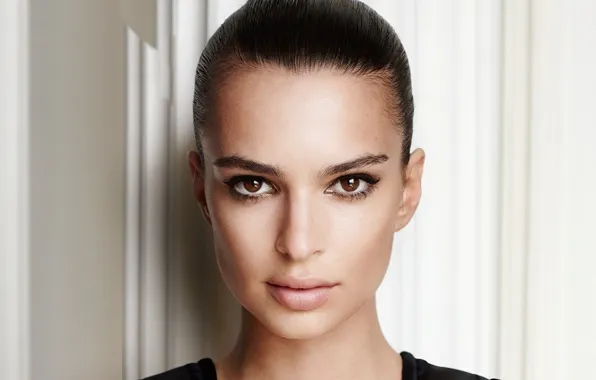 Look, girl, face, model, makeup, Emily Ratajkowski