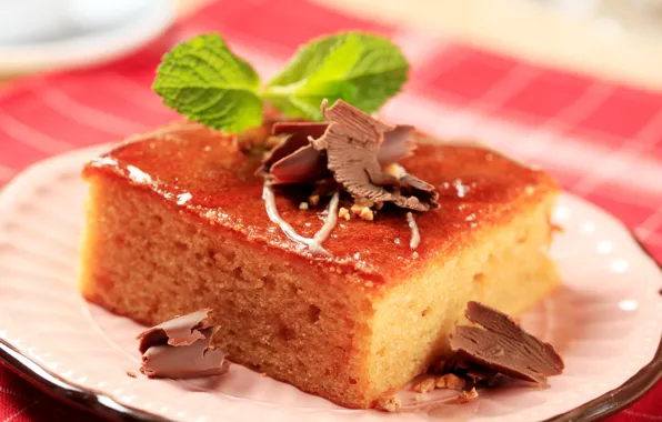 Chocolate, cake, dessert, biscuit