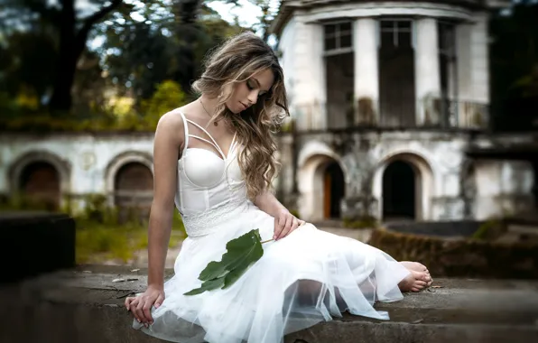 Girl, pose, dress, Nicholas David Furnari