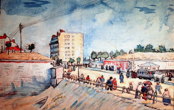 Vincent van Gogh, Paris Ramparts, Gate in the