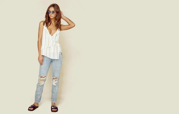 Girl, woman, beautiful, model, jeans, cute, sunglasses, Rachel Cook