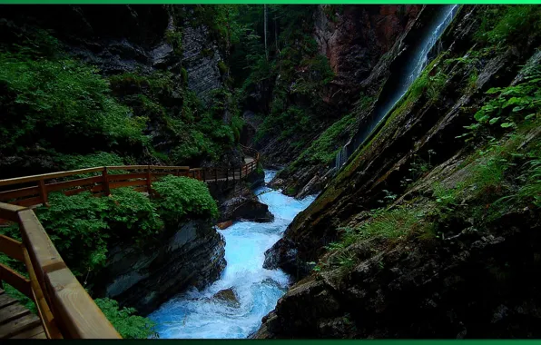 Picture river, trail, gorge