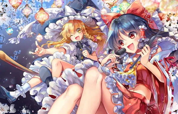 Anime, art, Girls, Touhou