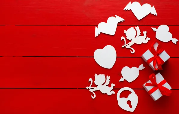 Love, heart, gifts, hearts, love, heart, wood, romantic