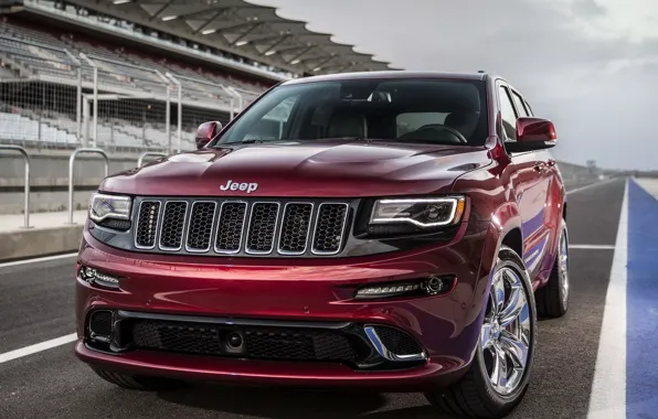 Wallpaper jeep, the front, SRT, Jeep, Grand Cherokee, powerful images ...