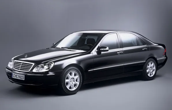 Picture black, mercedes-benz, w220