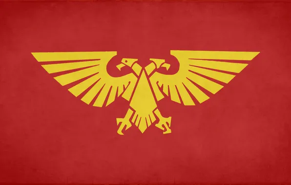 red flag with gold eagle