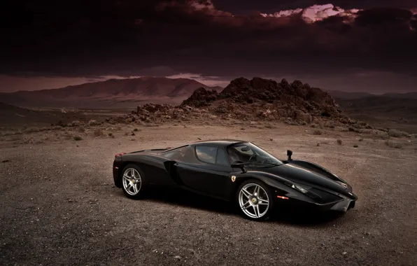 Picture Ferrari, supercar, black, Ferrari Enzo, Enzo, legend