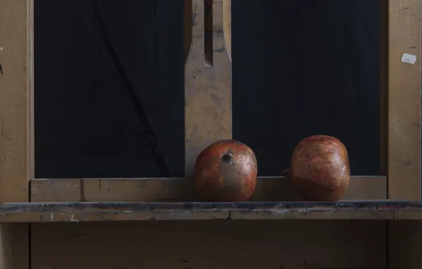 Picture, artist, grenades, easel
