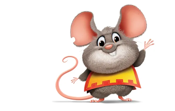 Picture mouse, art, rat, children's, musketeer