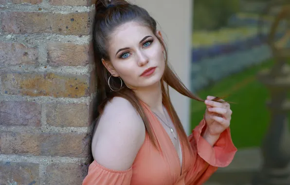 Look, hair, bokeh, Mary