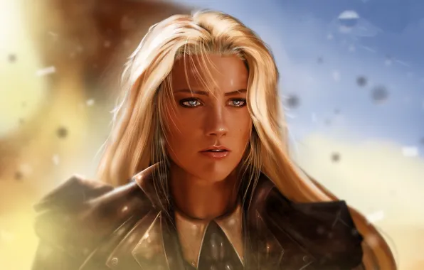 Wallpaper look, girl, blonde, tears in the eyes