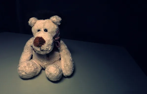 Picture loneliness, toy, bear