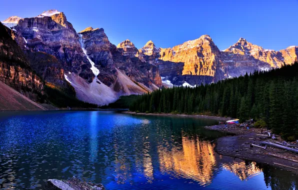 Picture landscape, nature, Banff National Park, Lake Louise, Canada, Lake