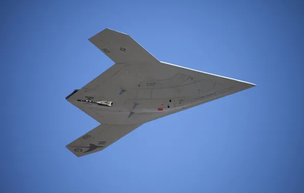 The sky, USA, flight, first, Navy, Combat drone, X 47B