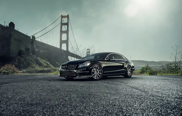 Car, bridge, black, mercedes-benz, Mercedes, tuning, amg, vorsteiner