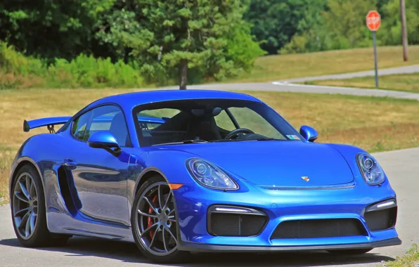 Picture Cayman, Porshe, Blue, GT4