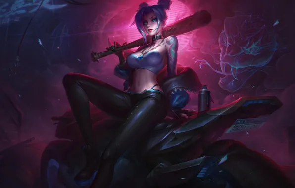 Look, girl, sexy, dragon, the game, girl, bike, sexy