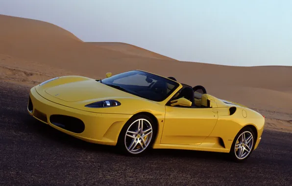 Yellow, Ferrari, Ferrari, spider, Spider