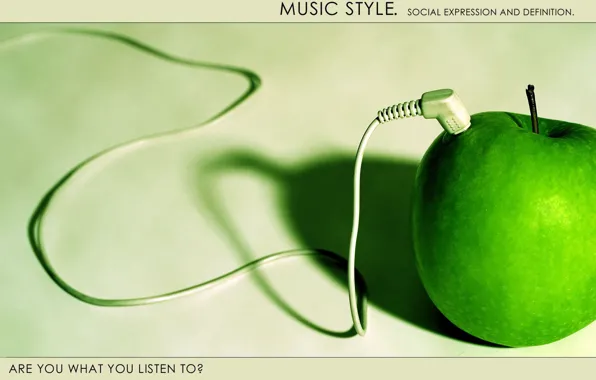 Picture style, music, apple
